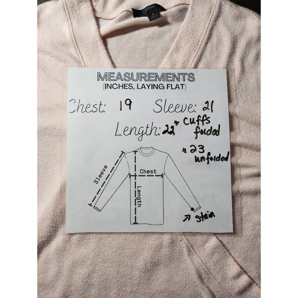 J. Crew Womens Peach Cross Body Sweater Sz Small - Slight Flaw On Left Sleeve - Picture 5 of 7